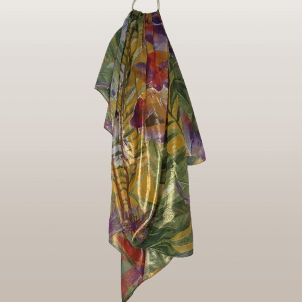 I.n.c. International Concepts Women's Jungle-Print Oversized Square Scarf - Picture 3 of 5